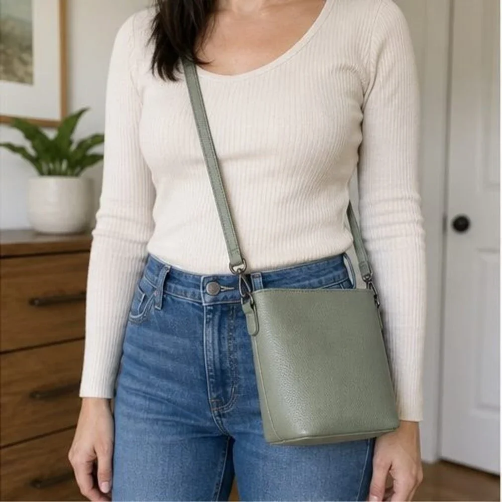Cognac Vegan Leather Bag